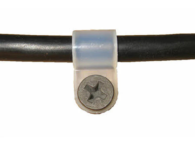 Clip de control de cable pequeño blanco