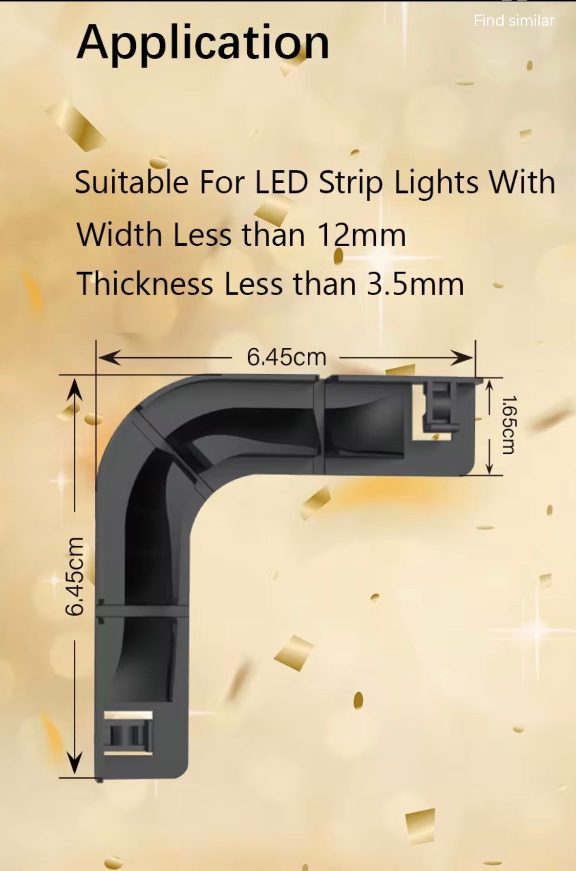 Coin de plastique pour strip