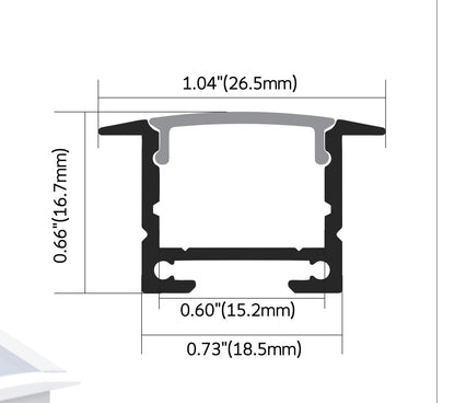 LED Track 656 Profile (8ft) ****NEW***