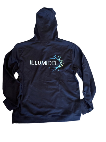 Kangourou Noir avec logo illumidel