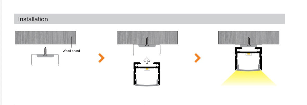 LED Track 2200B XL Profile (8ft) ****NEW***