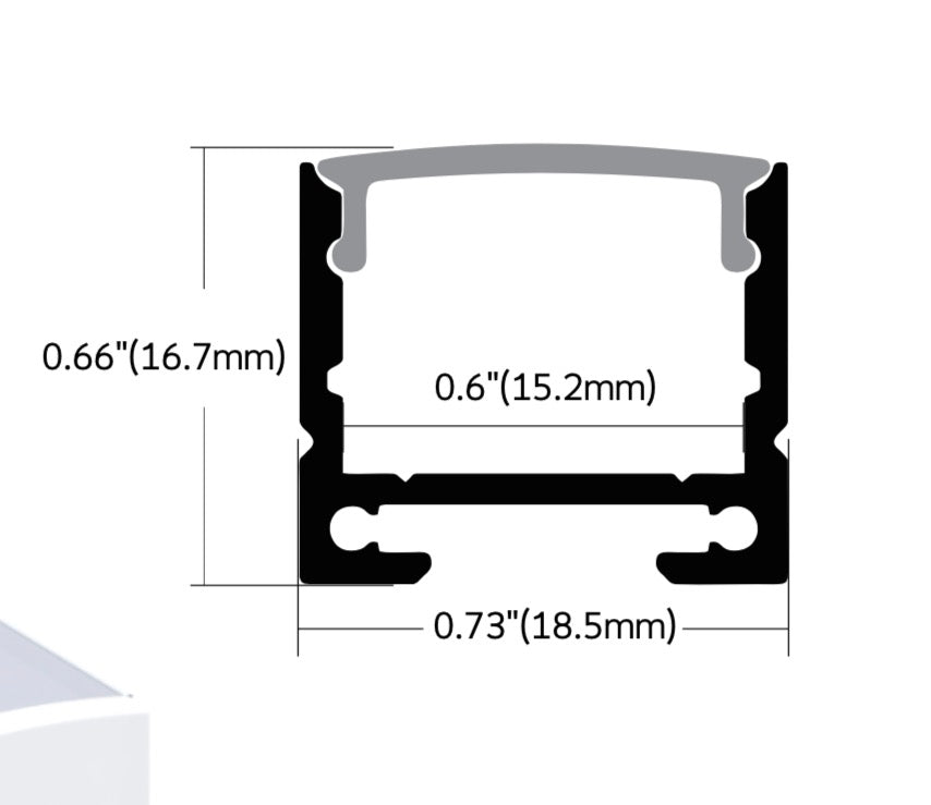 LED Track 2200B XL Profile (8ft) ****NEW***