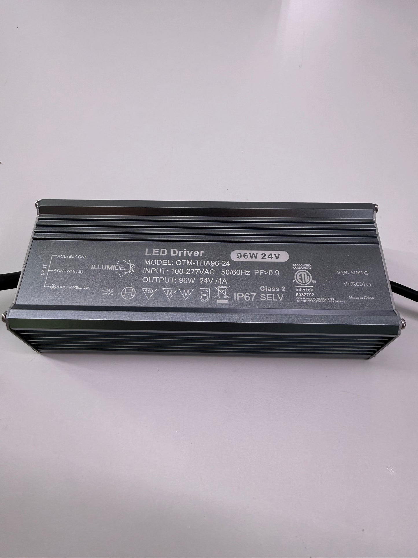24V LED Driver. 96 watts (non-dimmable)