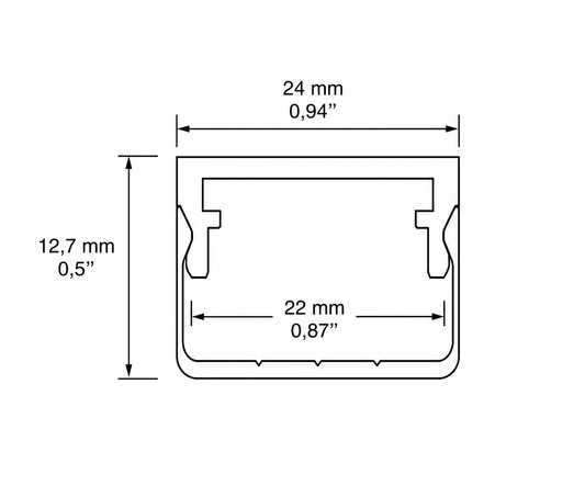 Track LED profile 2250 (8 ft)