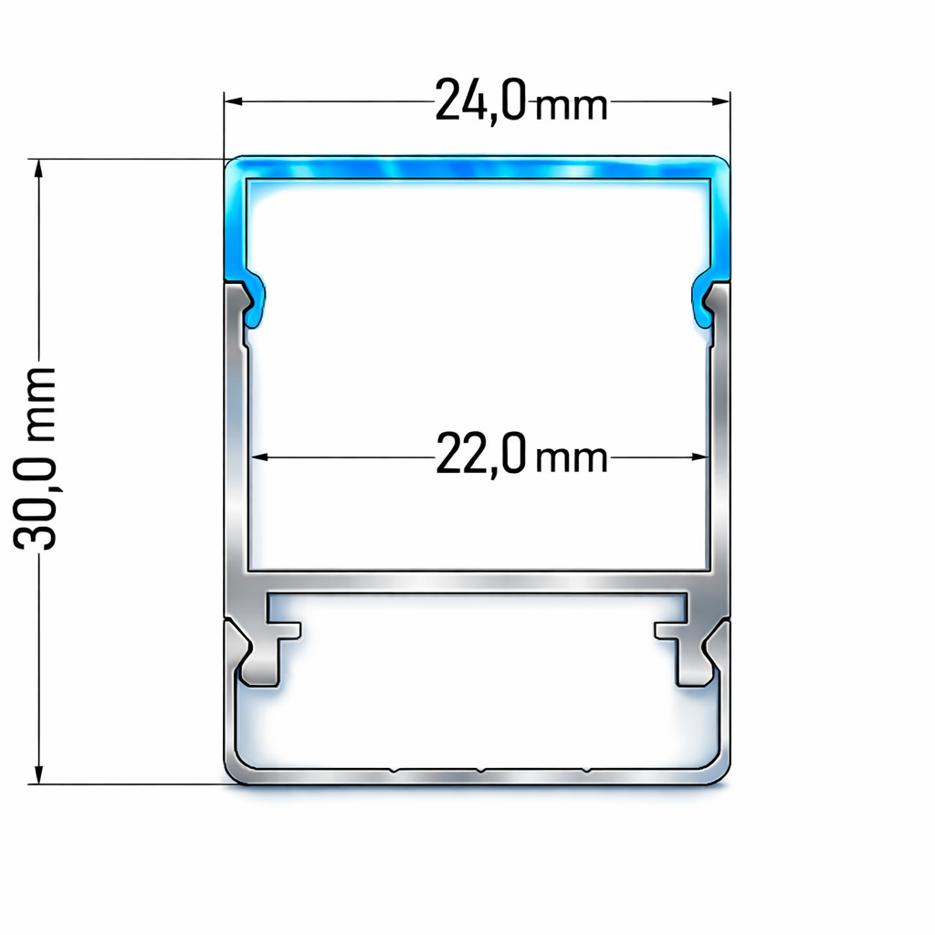 LED Track 2200B XL Profile (8ft) ****NEW***