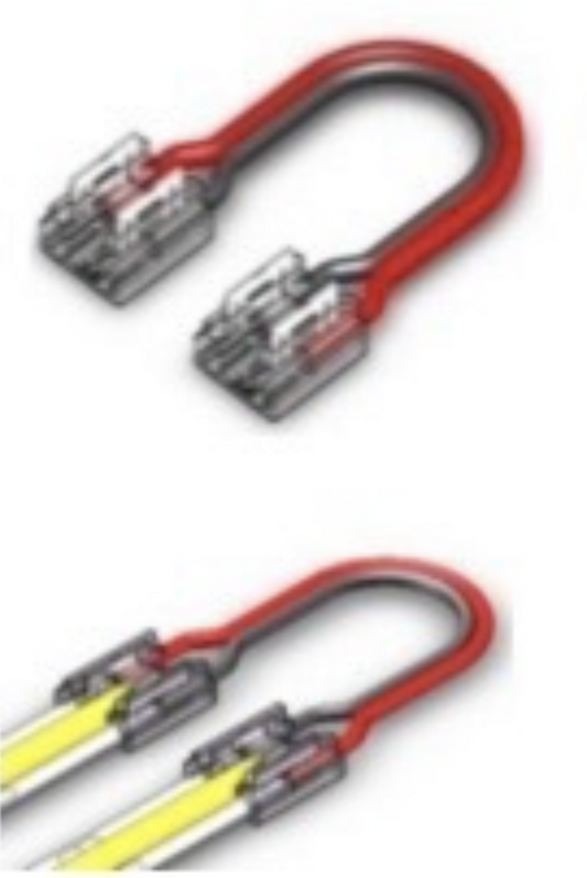 Strip to wire to strip connector, 15cm wire